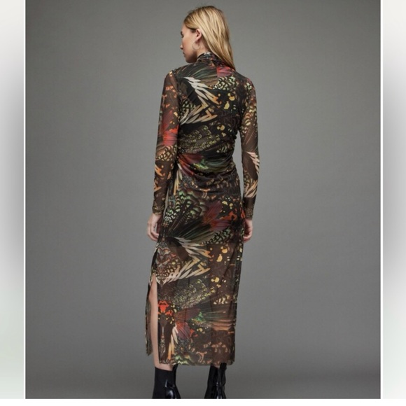 All Saints tia gene butterfly mesh dress 6 - Picture 3 of 3